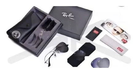 Caja del Flip Out con el estuche y la bandeja de los tres cristales intercambiables